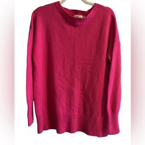 Vineyard Vines Pink Crew Neck Sweater Wool Cashmere Blend Size Small
